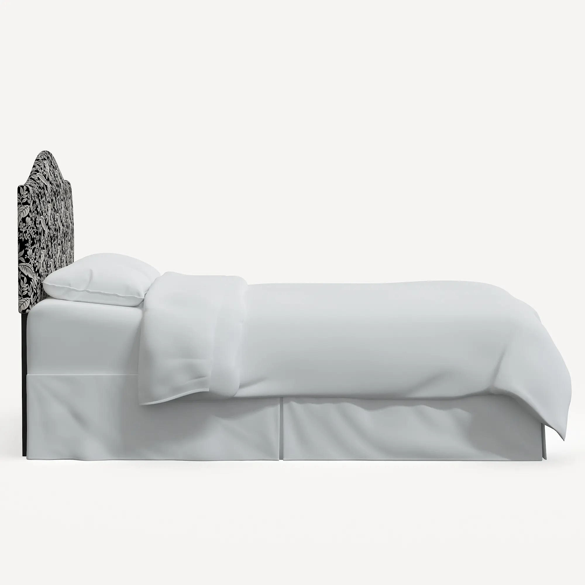 914CRPCCNBLCRMLCB Rifle Paper Co Mayfair Canopy Black & Cream Cal-King Headboard-4