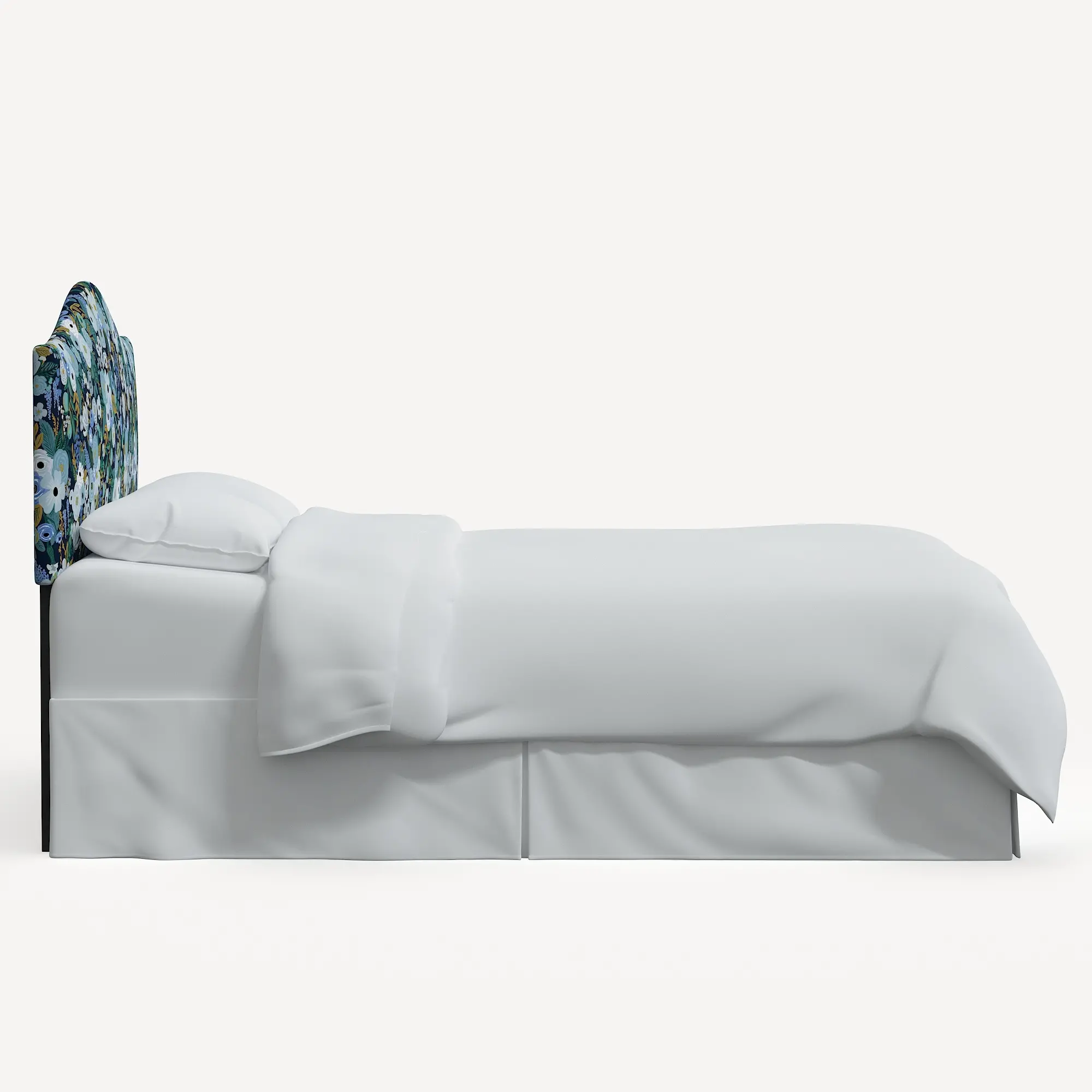912QRPCGRPRBLULCB Rifle Paper Co Mayfair Garden Party Blue Queen Headboard-3