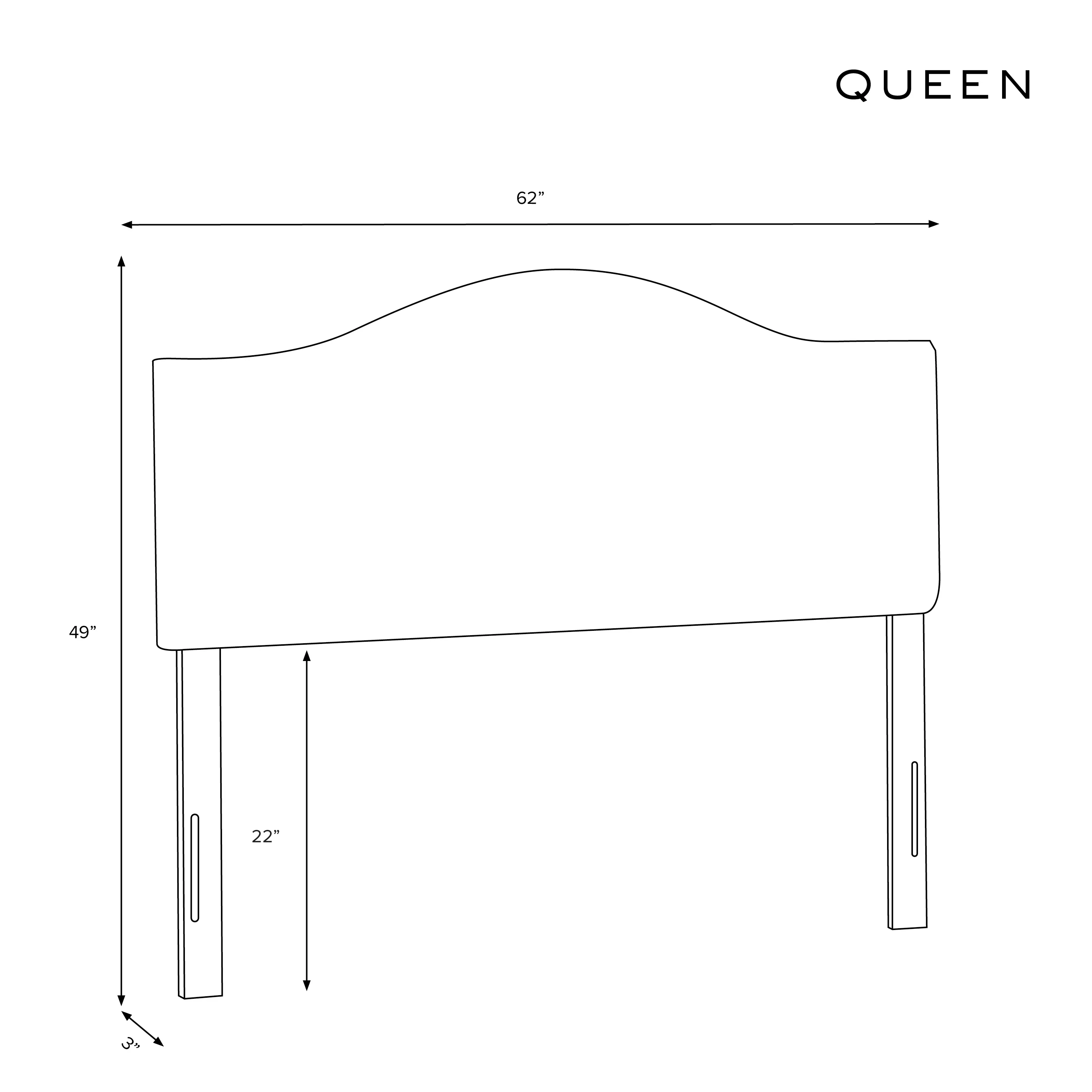 912QRPCGRPRBLULCB Rifle Paper Co Mayfair Garden Party Blue Queen Headboard-4