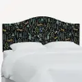 911FRPCMNBLKLCB Rifle Paper Co Mayfair Menagerie Black Full Headboard