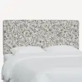 480TRPCAVBLKCRMLCB Rifle Paper Co Elly Aviary Cream & Black Twin Headboard