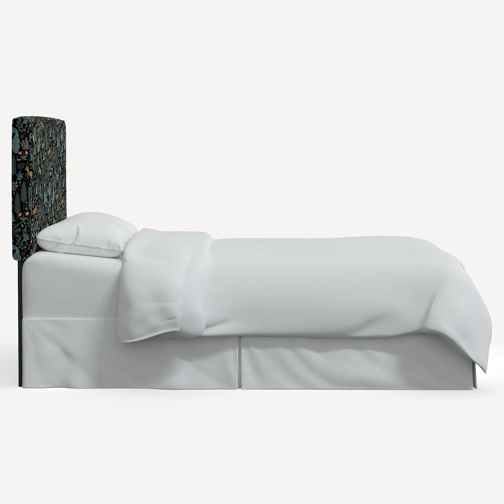 481FRPCMNBLKLCB Rifle Paper Co Elly Menagerie Black Full Headboard-3