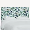480TRPCPCBLWHLCB Rifle Paper Co Elly Blue Peacock Twin Headboard