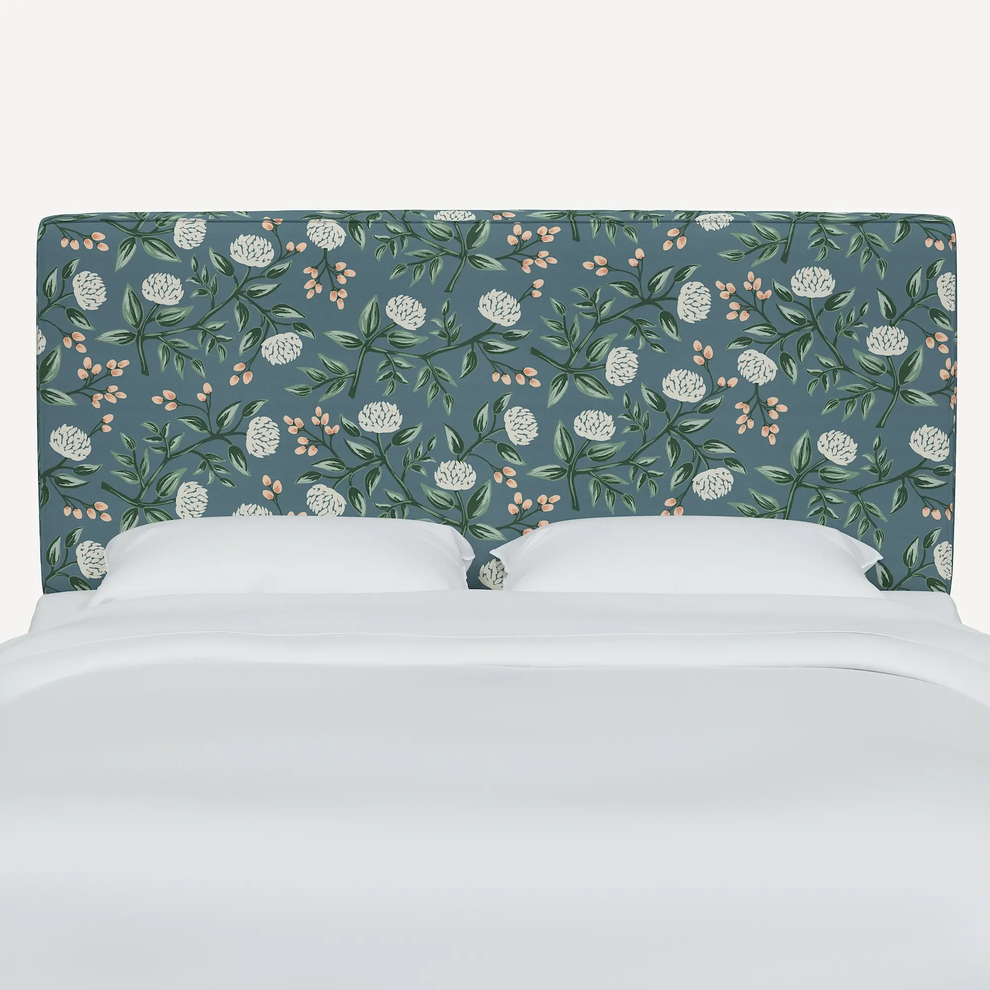 483KRPCPNEMRLCB Rifle Paper Co Elly Emerald Peonies King Headboard-2