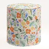 90-2RPCMRMLTLCB Rifle Paper Co. Billie Multi Color Floral Round Ottoman