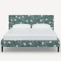 1673FCBEDRPCPNEMRLCB Rifle Paper Co Elly Emerald Peonies King Platform Bed