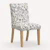 63-6NATRPCAVBLKCRMLCB Rifle Paper Co. Lorraine Aviary Cream & Black Dining Chair