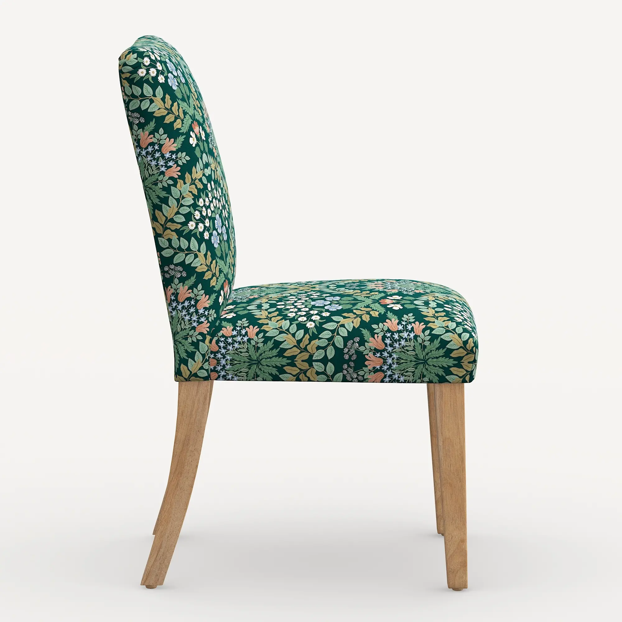 63-6NATRPCBREMRLCB Rifle Paper Co. Lorraine Bramble Emerald Dining Chair-2