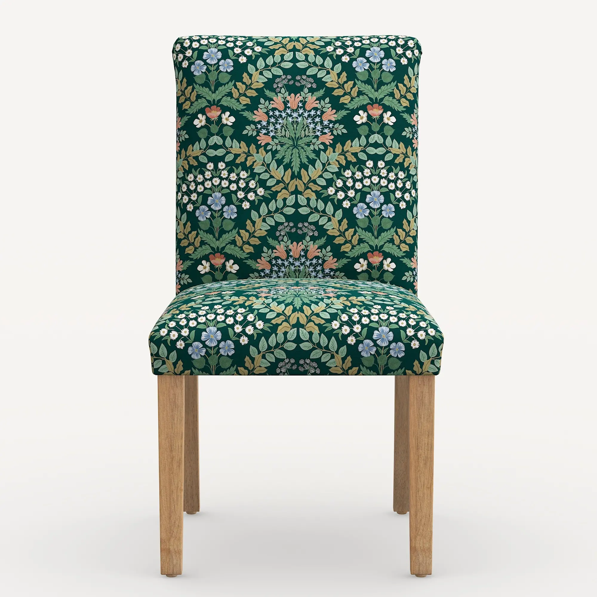 63-6NATRPCBREMRLCB Rifle Paper Co. Lorraine Bramble Emerald Dining Chair-4