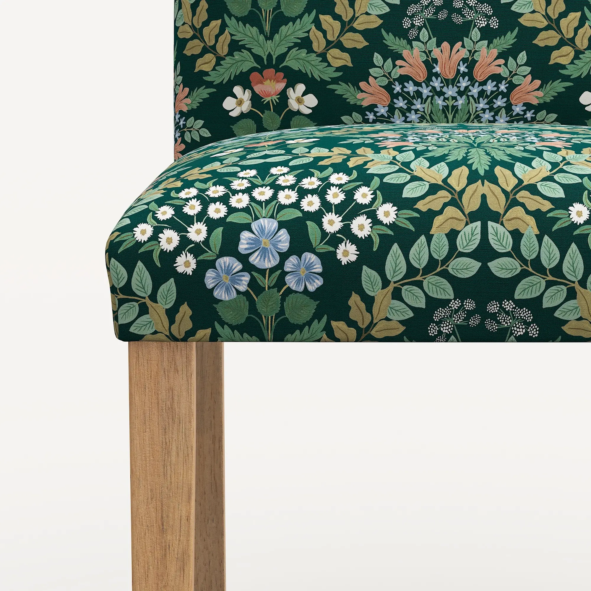 63-6NATRPCBREMRLCB Rifle Paper Co. Lorraine Bramble Emerald Dining Chair-5