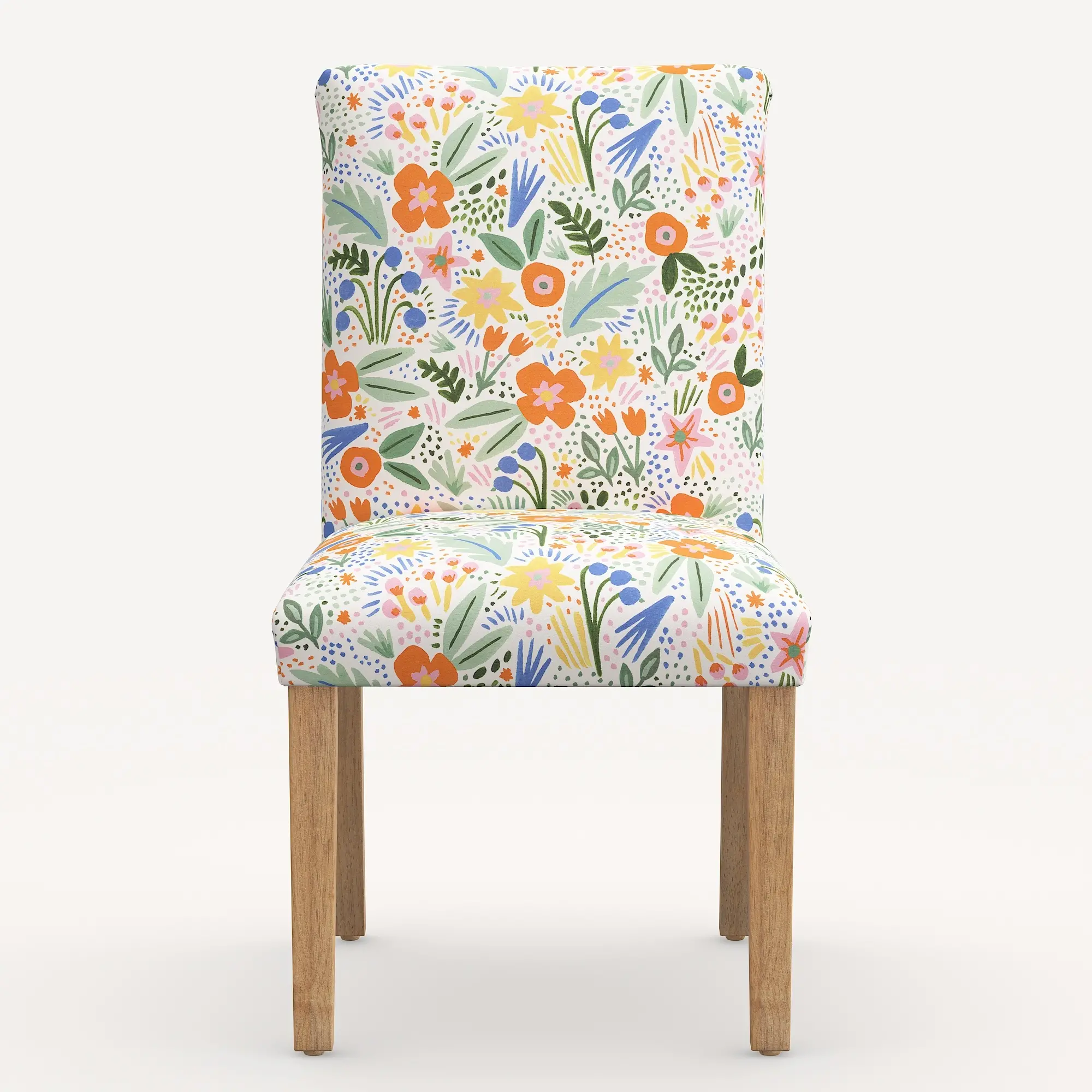 63-6NATRPCMRMLTLCB Rifle Paper Co. Lorraine Multi Color Floral Dining Chair-4