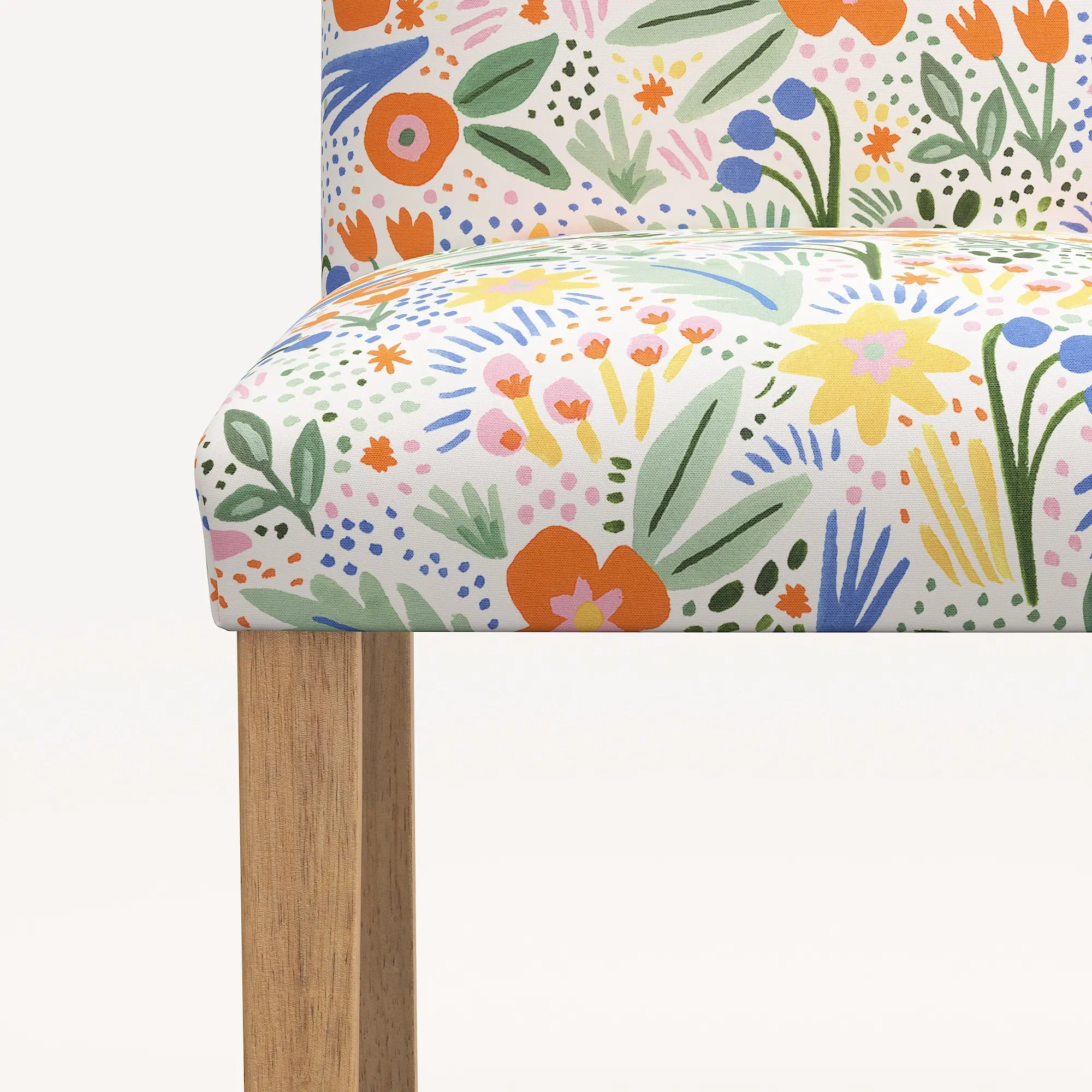 63-6NATRPCMRMLTLCB Rifle Paper Co. Lorraine Multi Color Floral Dining Chair-5