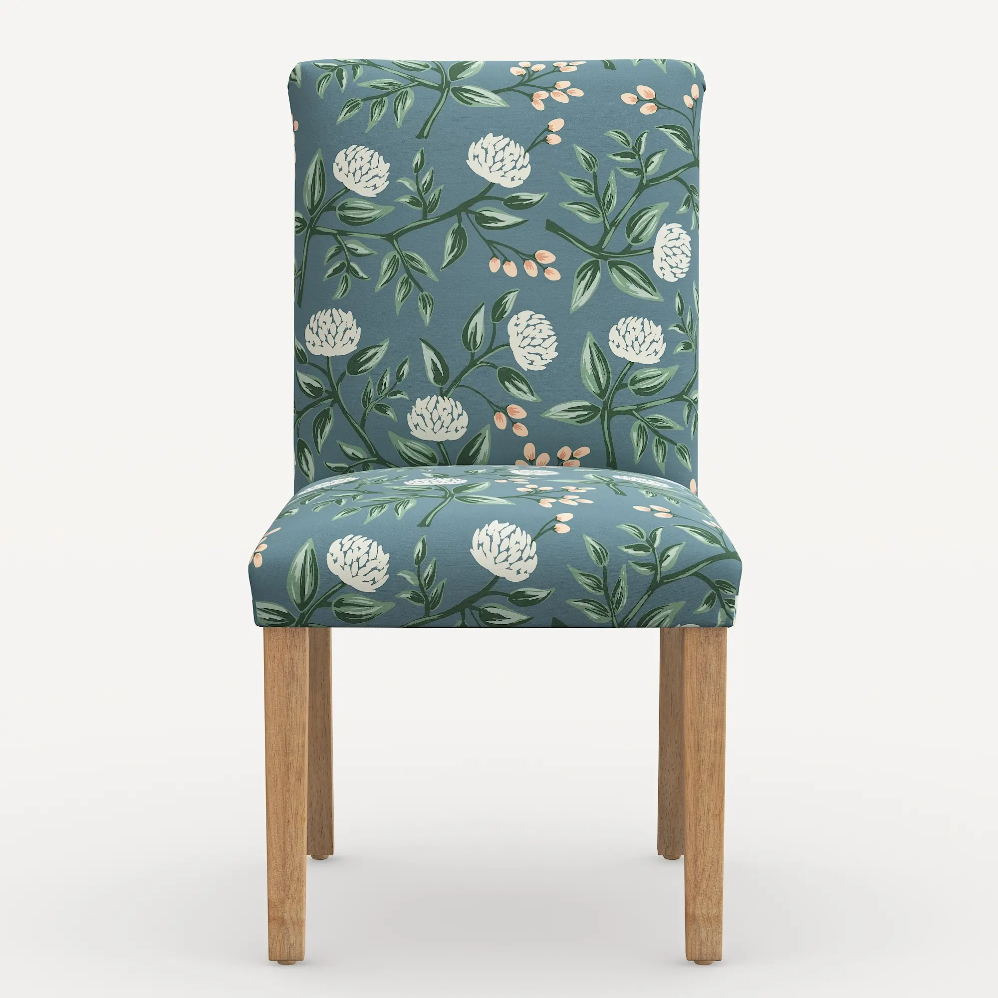 63-6NATRPCPNEMRLCB Rifle Paper Co. Lorraine Emerald Peonies Dining Chair-4