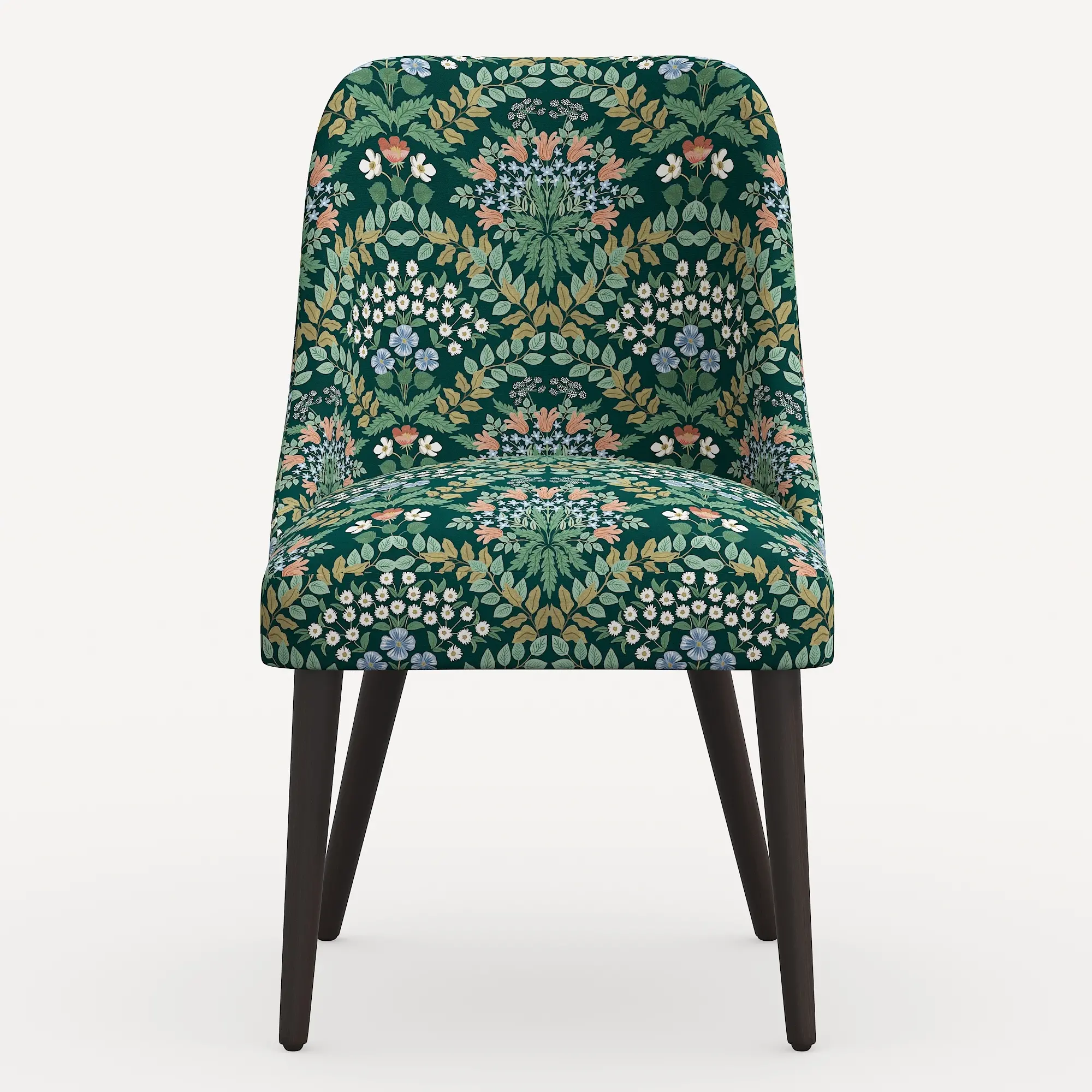 84-6RPCBREMRLCB Rifle Paper Co. Clare Bramble Emerald Dining Chair-3