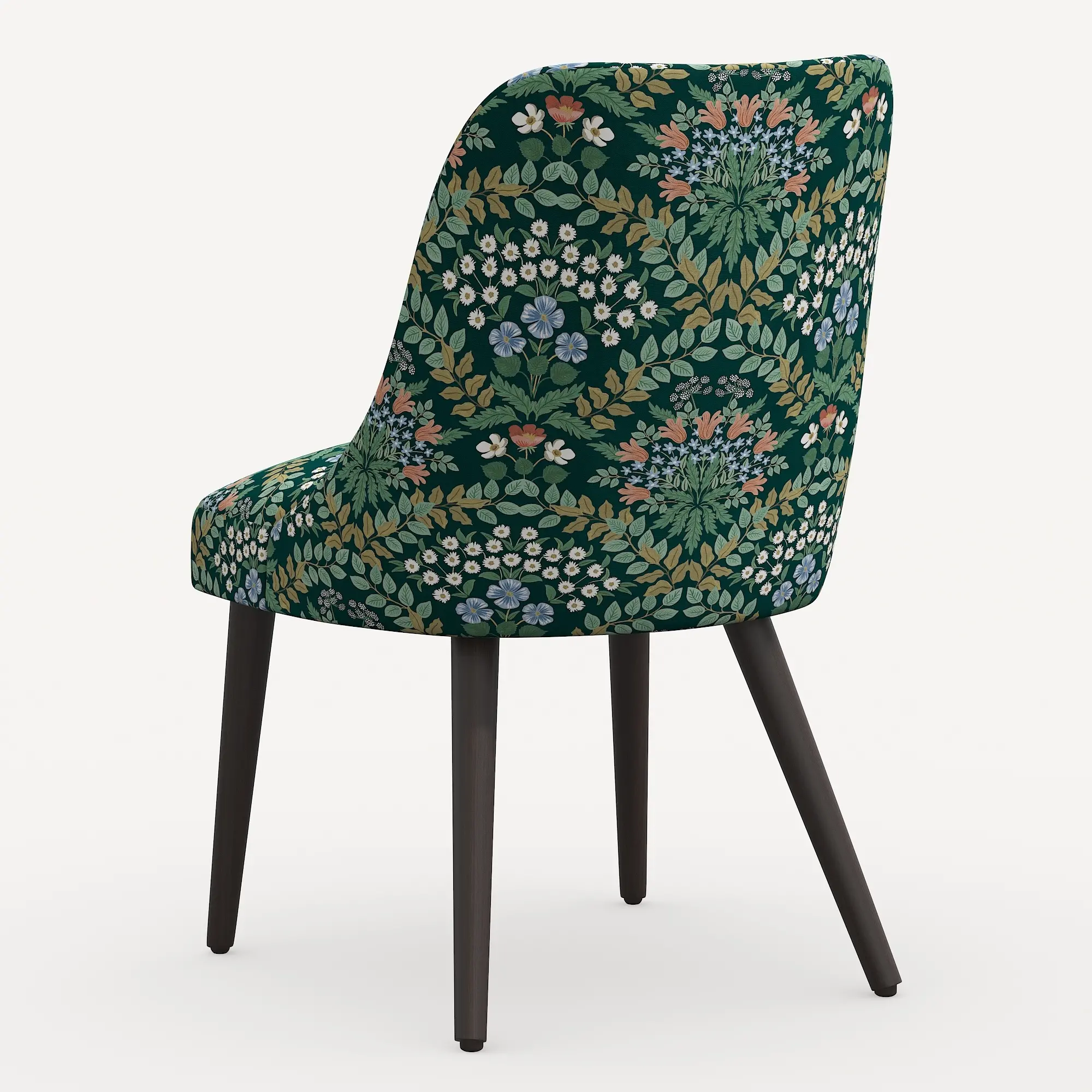 84-6RPCBREMRLCB Rifle Paper Co. Clare Bramble Emerald Dining Chair-4