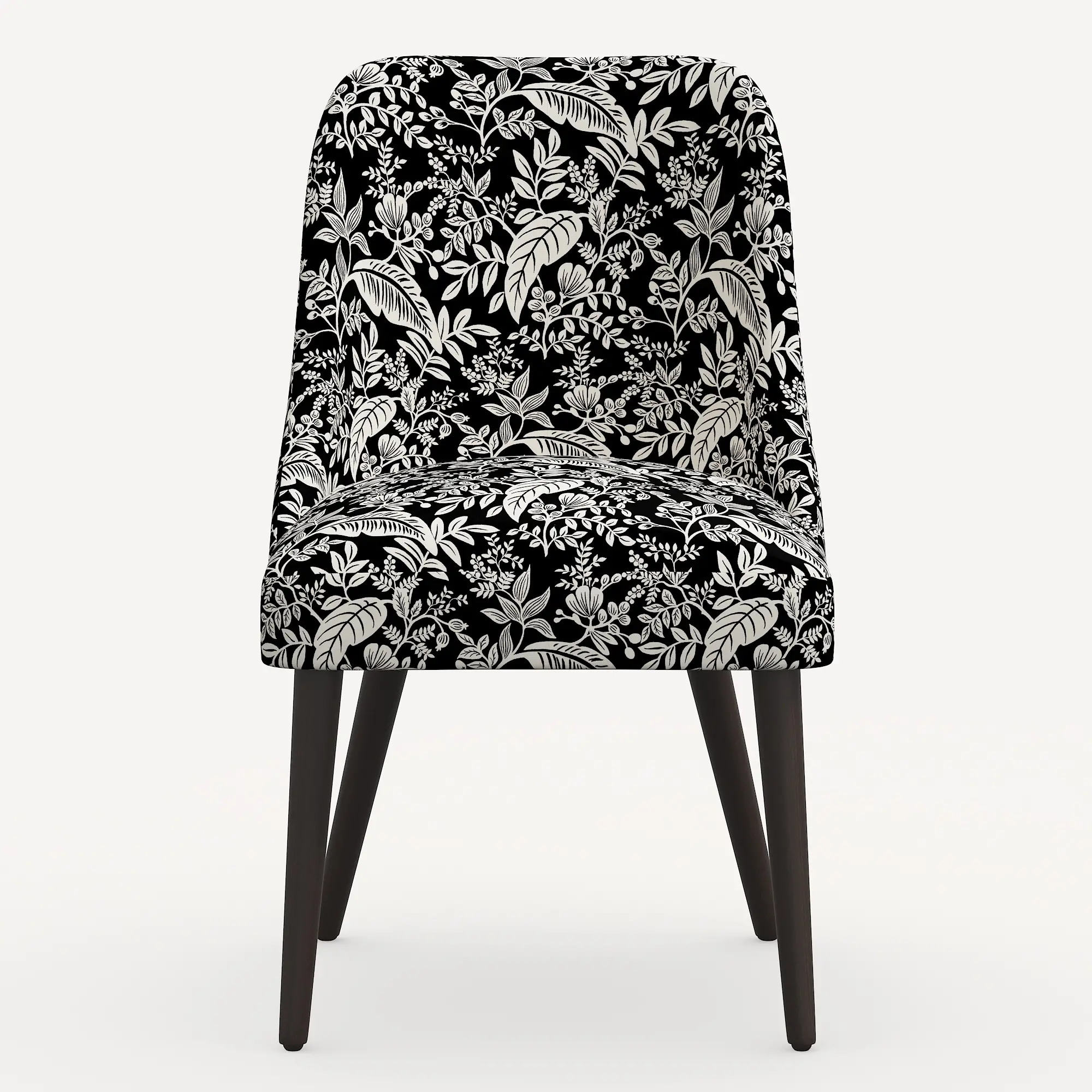84-6RPCCNBLCRMLCB Rifle Paper Co. Clare Canopy Black & Cream Dining Chair-3