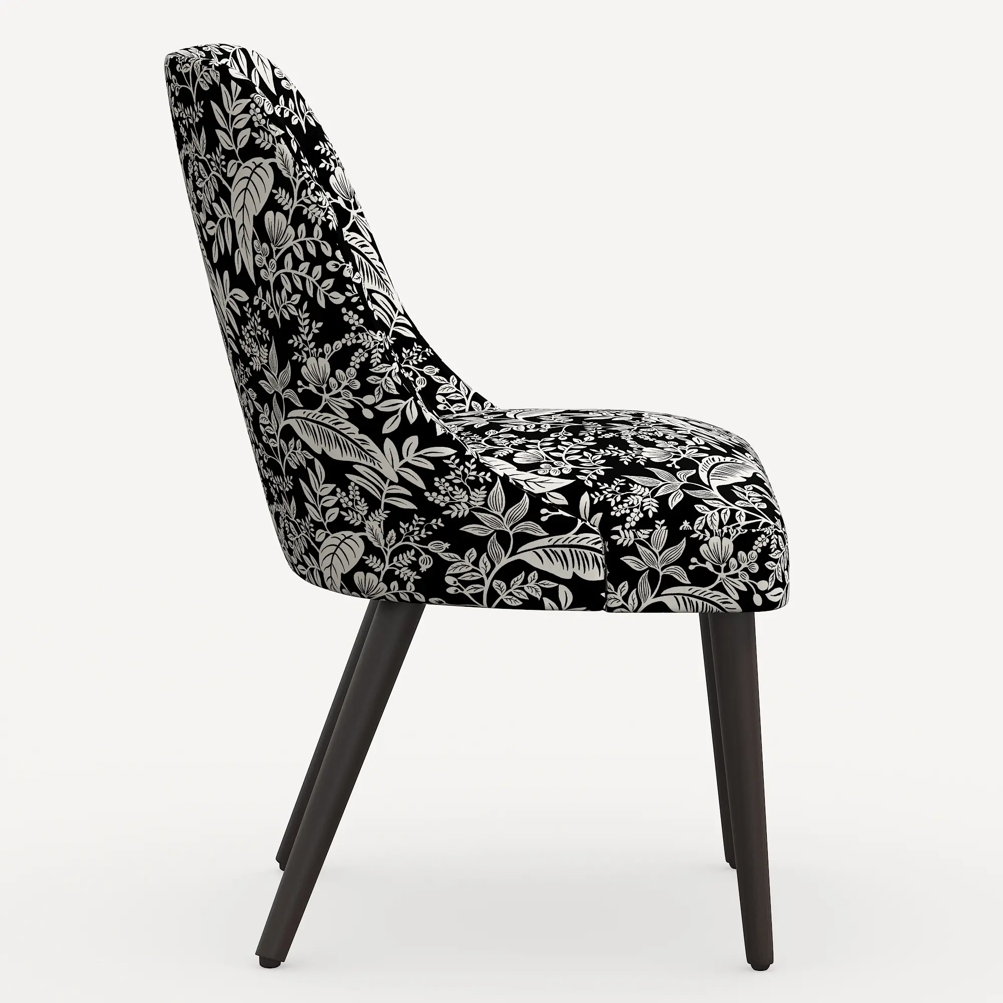 84-6RPCCNBLCRMLCB Rifle Paper Co. Clare Canopy Black & Cream Dining Chair-4