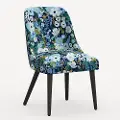 84-6RPCGRPRBLULCB Rifle Paper Co. Clare Garden Party Blue Dining Chair