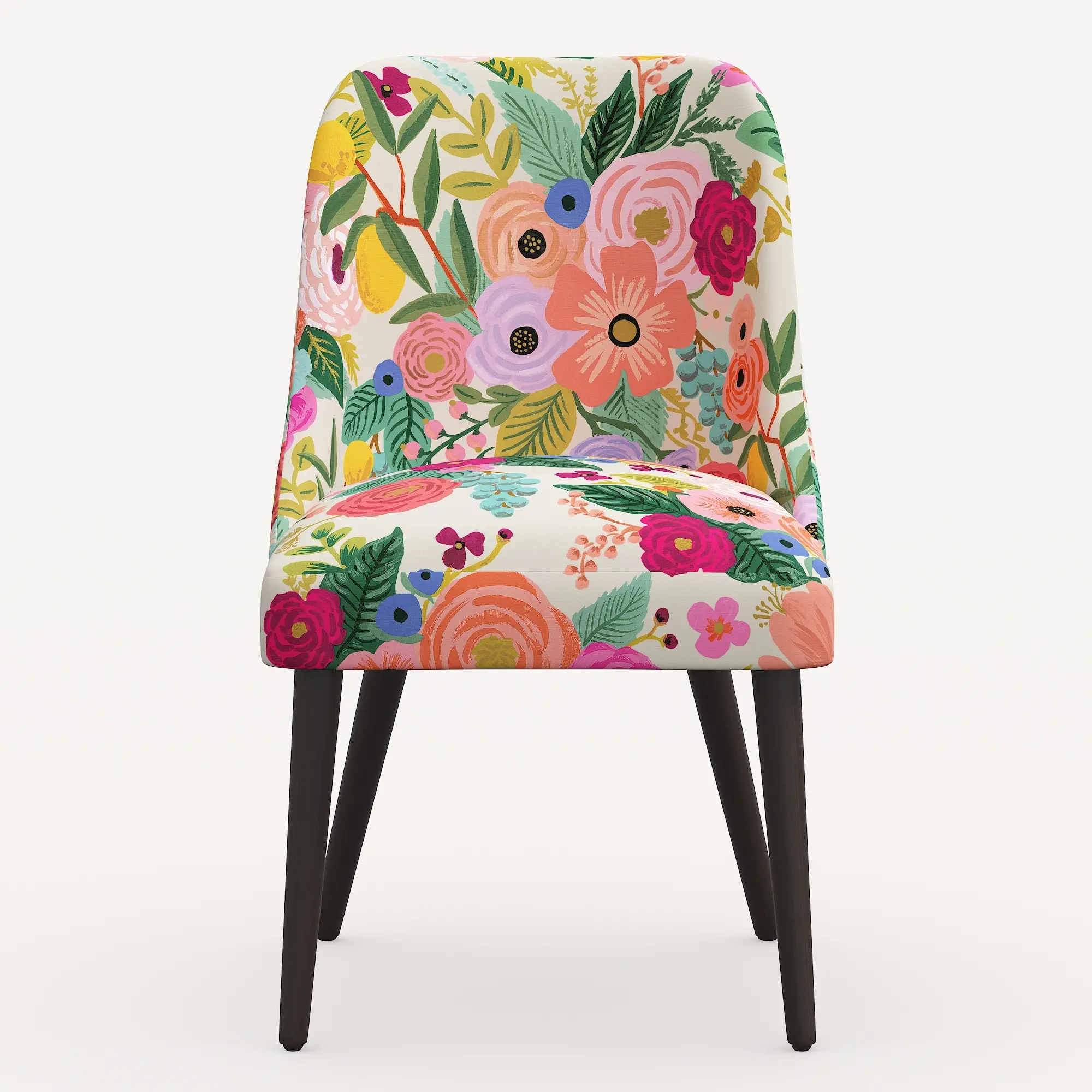 84-6RPCGRPRTLCB Rifle Paper Co. Clare Garden Party Pink Dining Chair-3