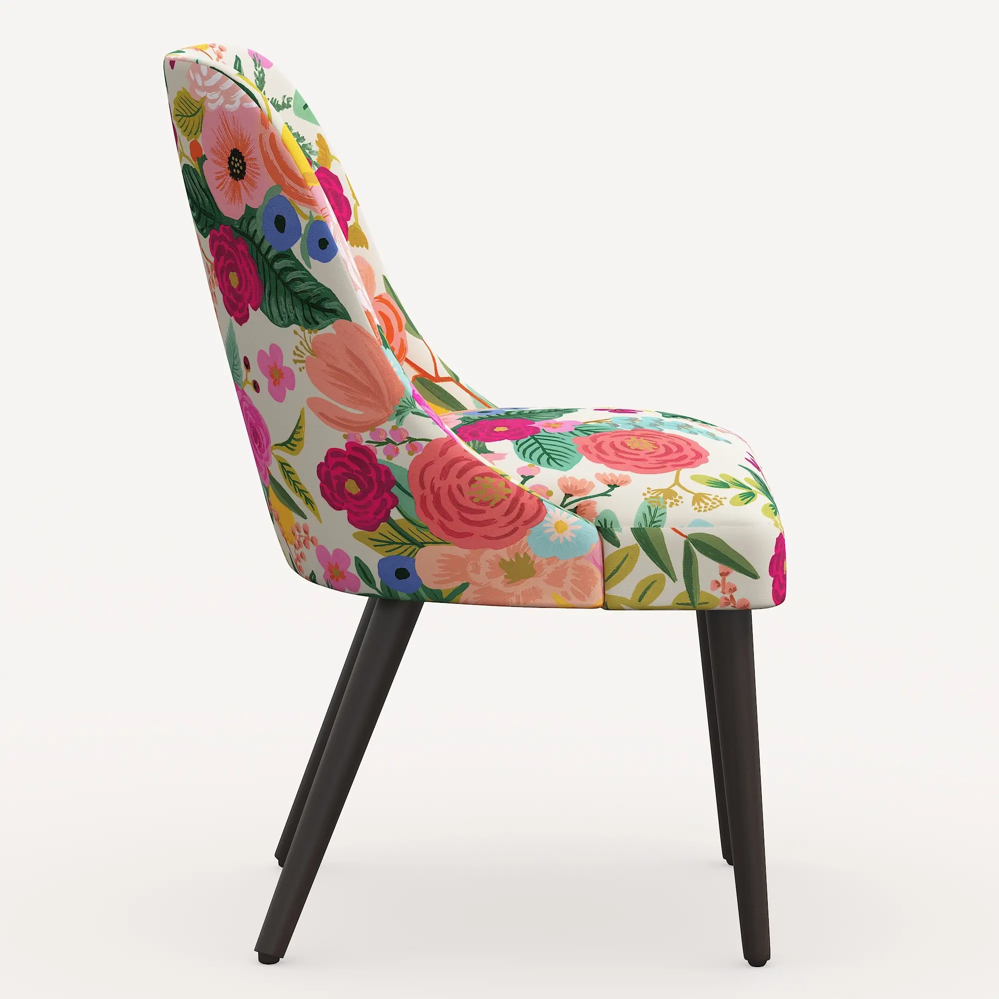 84-6RPCGRPRTLCB Rifle Paper Co. Clare Garden Party Pink Dining Chair-4