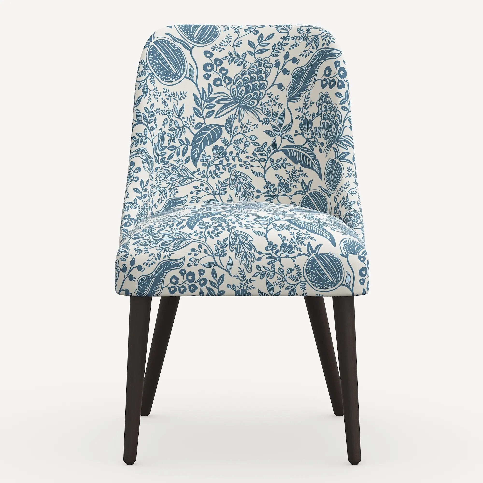 84-6RPCPMBLULCB Rifle Paper Co. Clare Blue Pomegranate Dining Chair-3