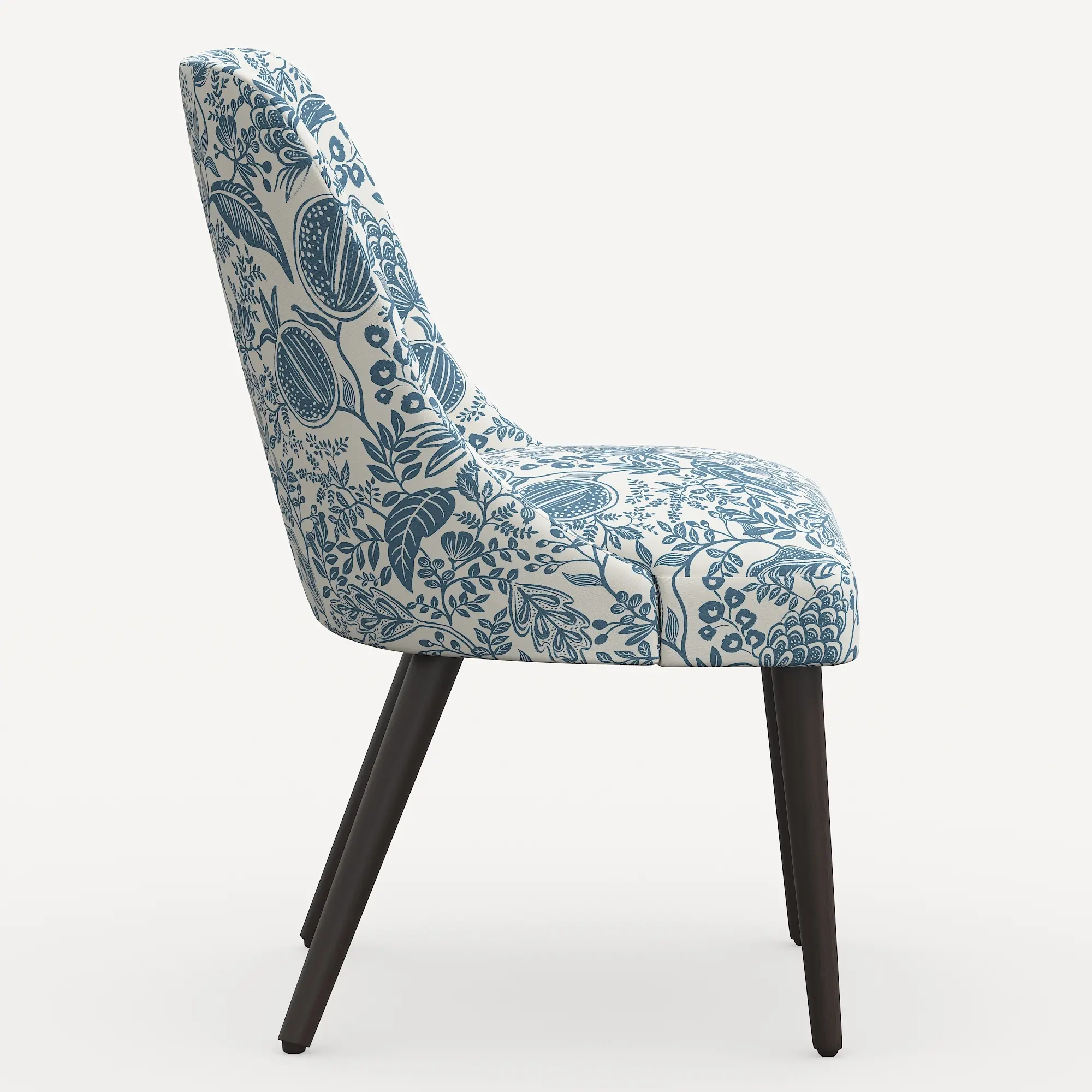 84-6RPCPMBLULCB Rifle Paper Co. Clare Blue Pomegranate Dining Chair-4