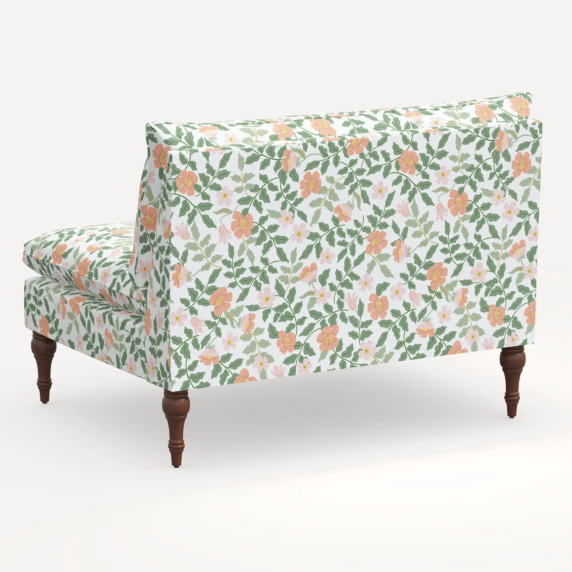 2206RPCPRBLSCRMLCB Rifle Paper Co. Louie Primrose Blush Armless Loveseat-4