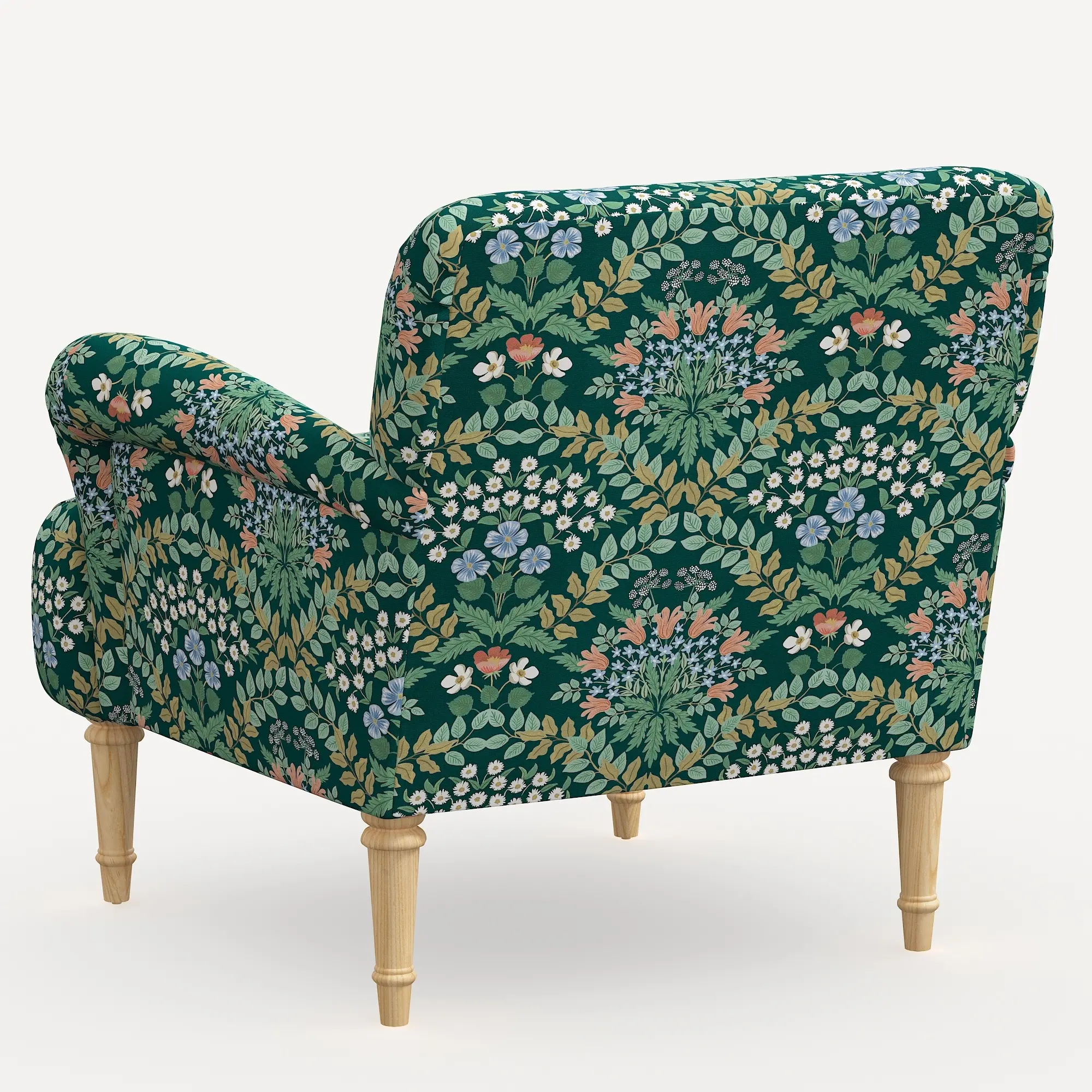 9405NATRPCBREMRLCB Rifle Paper Co. Bristol Bramble Emerald Accent Chair-4