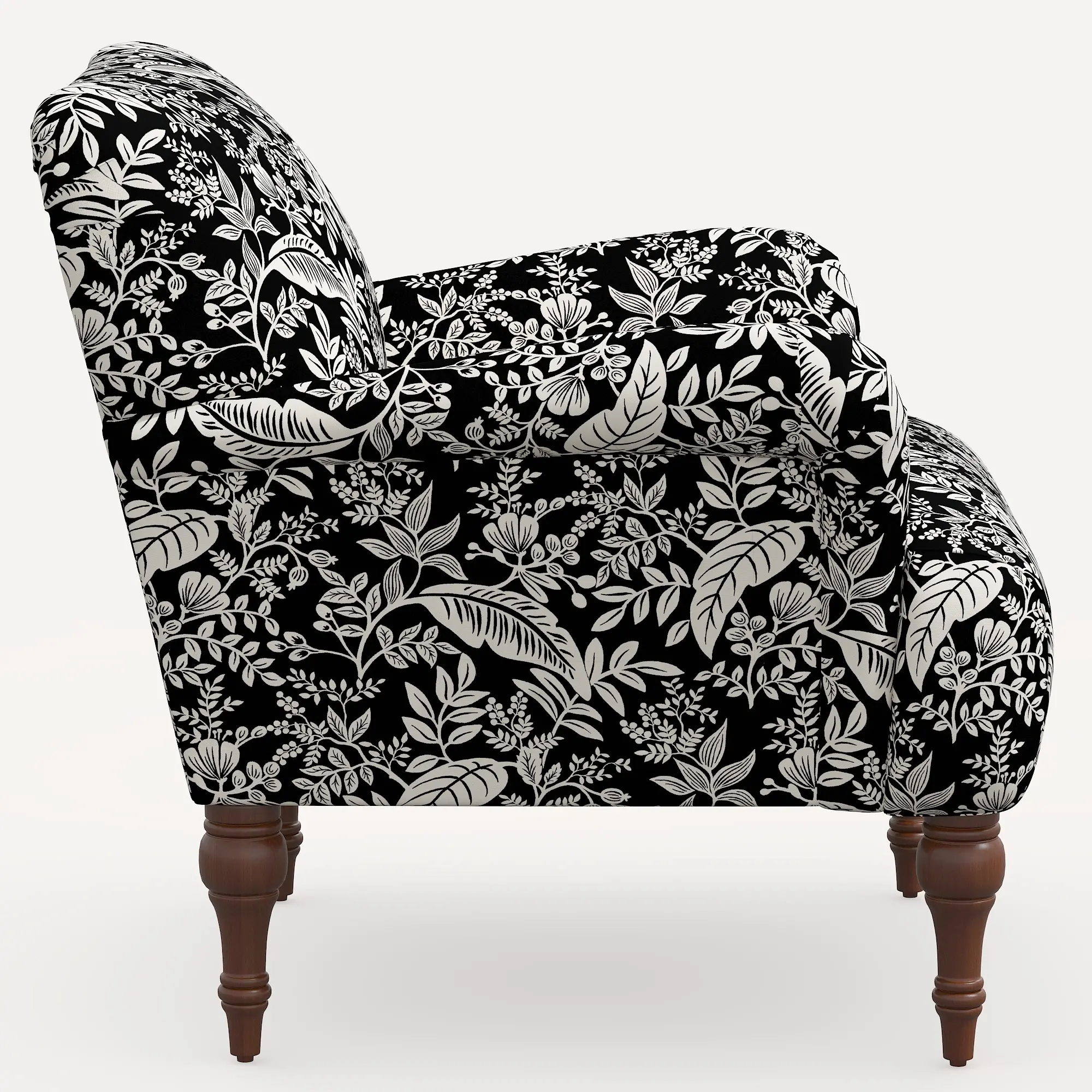 9305RPCCNBLCRMLCB Rifle Paper Co. Bristol Canopy Black & Cream Accent Chair-3