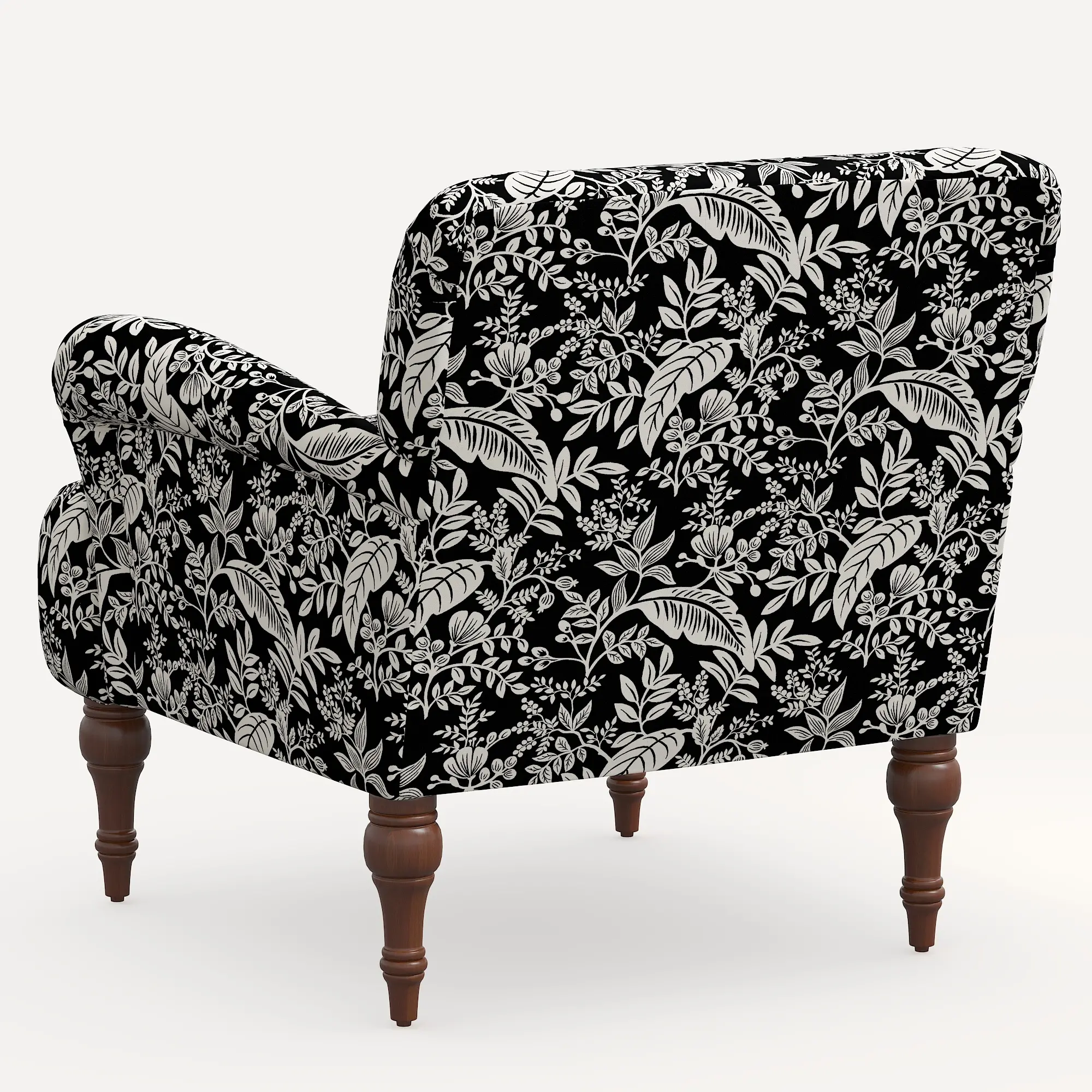 9305RPCCNBLCRMLCB Rifle Paper Co. Bristol Canopy Black & Cream Accent Chair-4