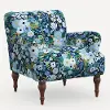 9305RPCGRPRBLULCB Rifle Paper Co. Bristol Blue Garden Party Accent Chair