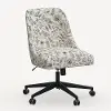 84-9RPCAVBLKCRMLCB Rifle Paper Co. Oxford Aviary Cream & Black Office Chair