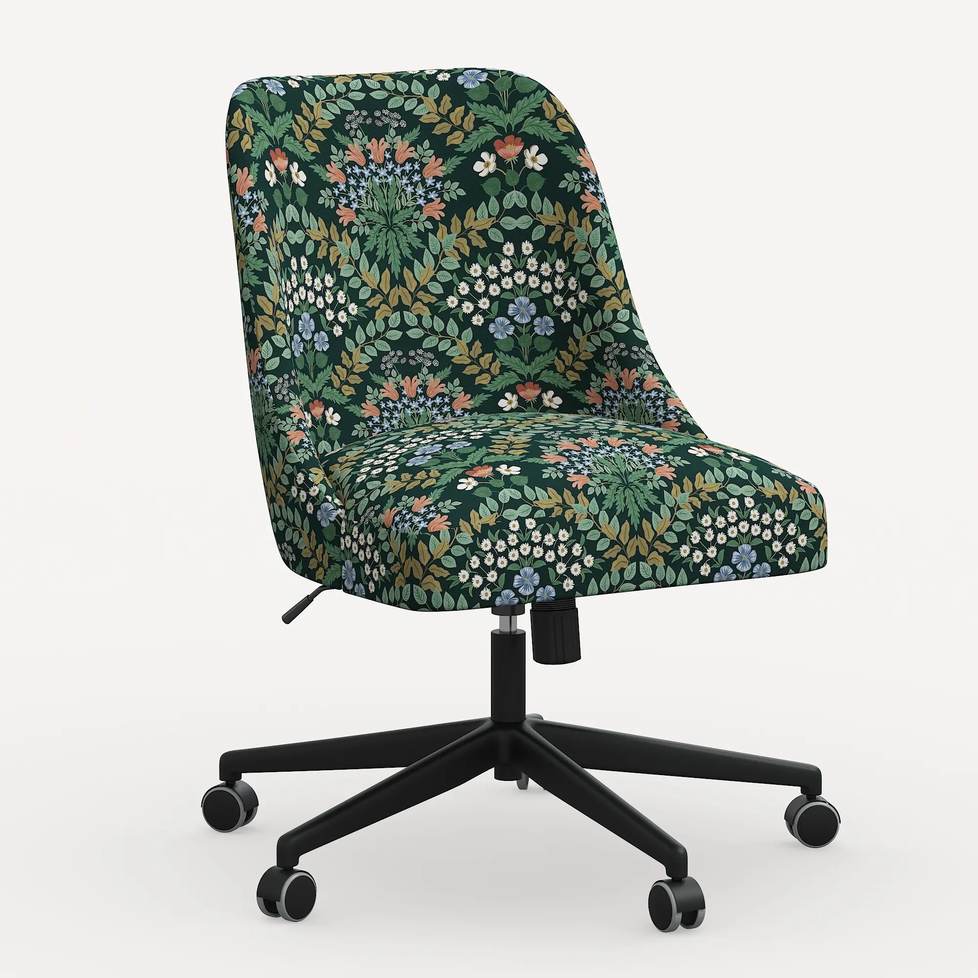 84-9RPCBREMRLCB Rifle Paper Co. Oxford Bramble Emerald Office Chair-1