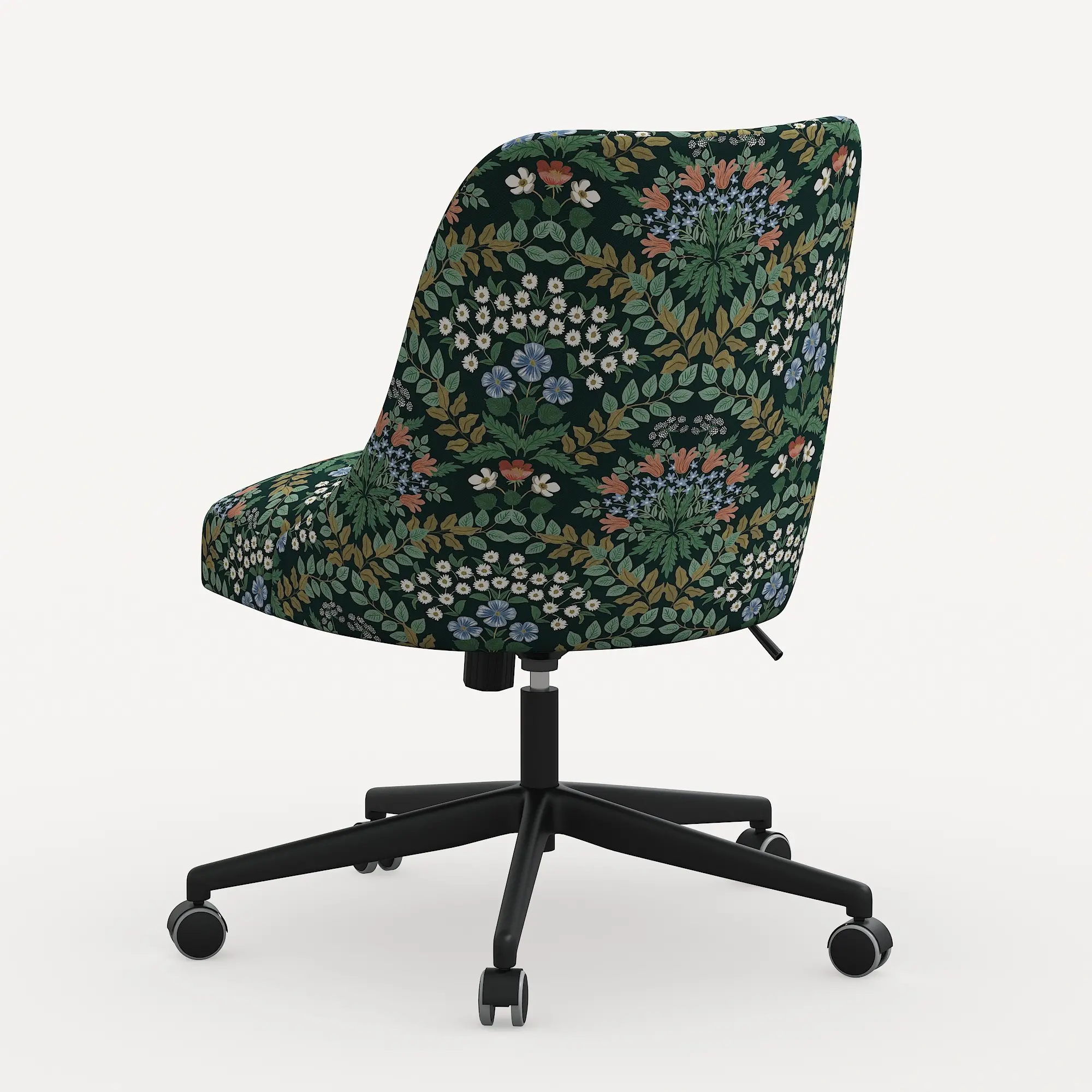 84-9RPCBREMRLCB Rifle Paper Co. Oxford Bramble Emerald Office Chair-4