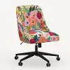 84-9RPCGRPRTLCB Rifle Paper Co. Oxford Garden Party Pink Office Chair