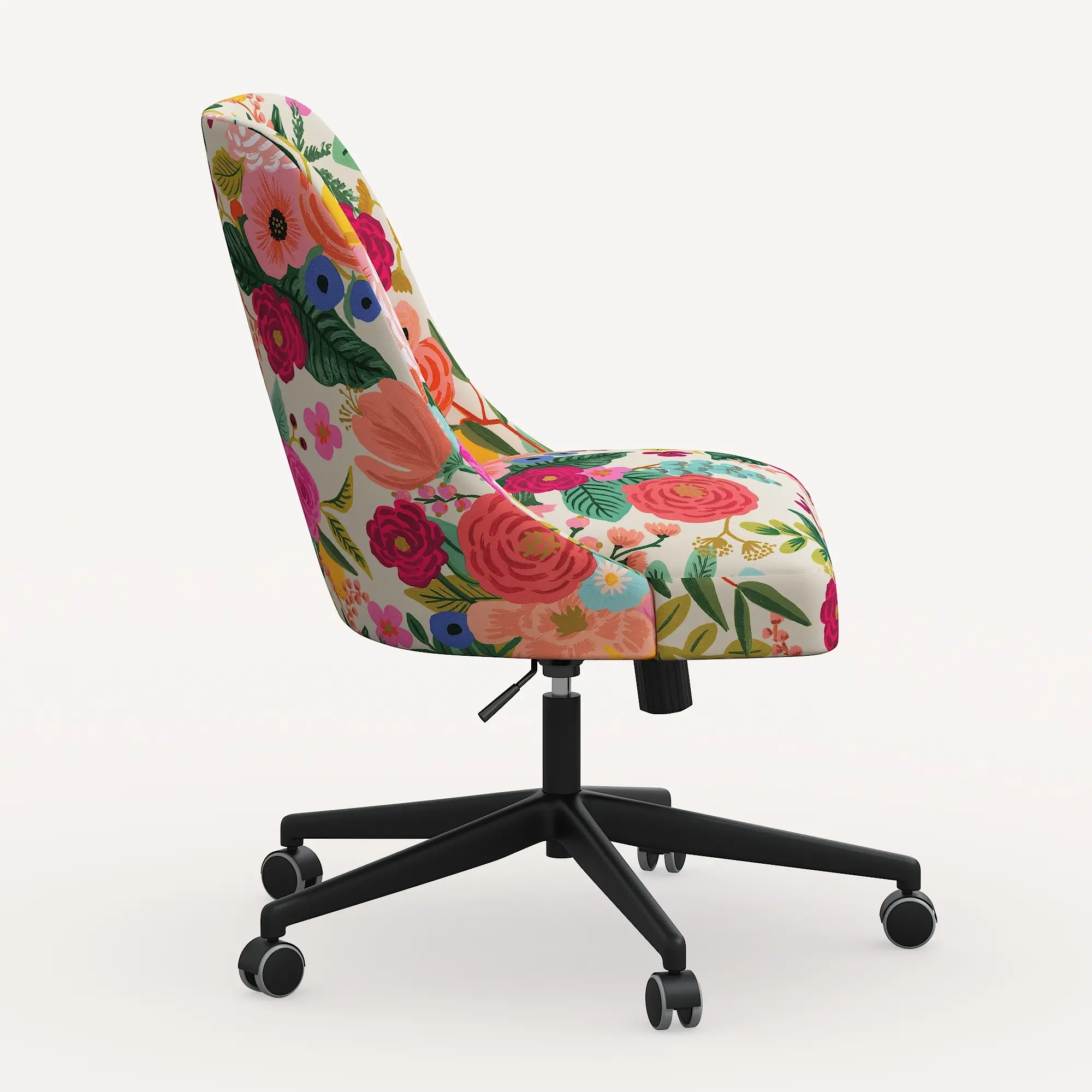 84-9RPCGRPRTLCB Rifle Paper Co. Oxford Garden Party Pink Office Chair-4