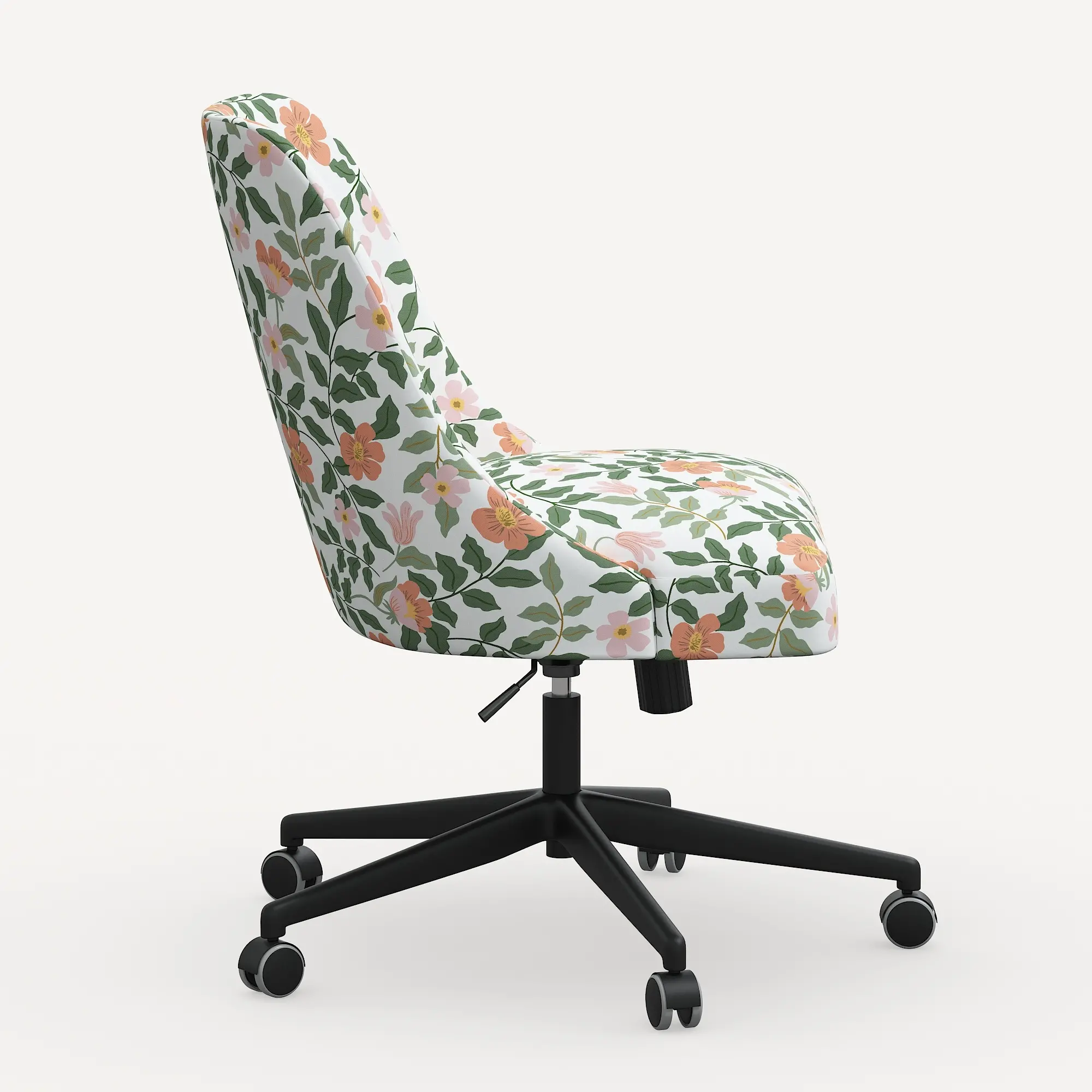 84-9RPCPRBLSCRMLCB Rifle Paper Co. Oxford Primrose Blush Office Chair-2