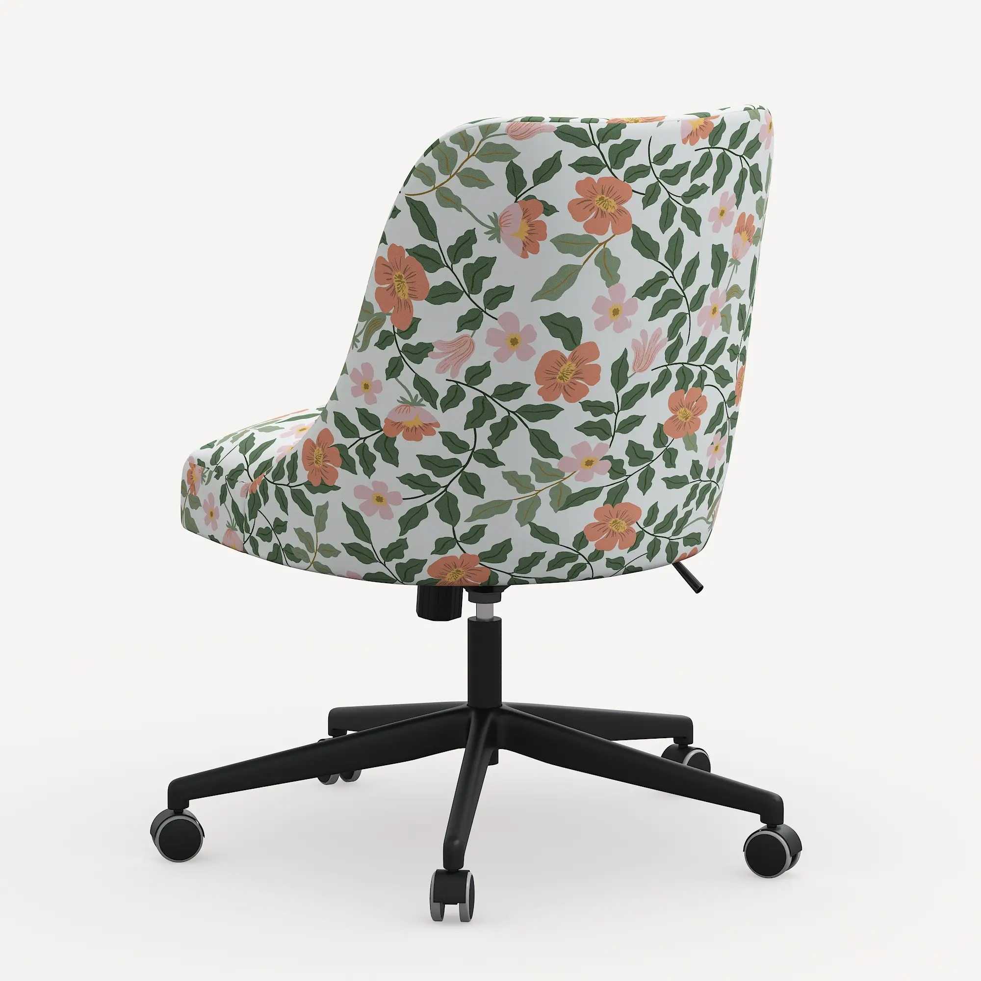 84-9RPCPRBLSCRMLCB Rifle Paper Co. Oxford Primrose Blush Office Chair-3