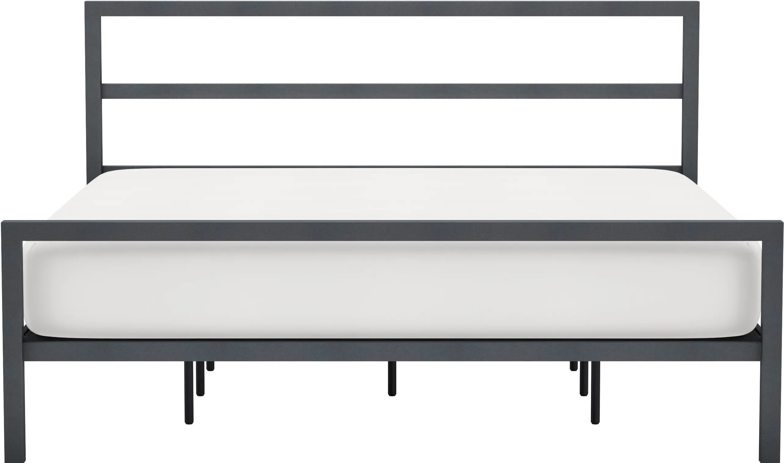 Alastair Graphite Gray King Metal Bed-4