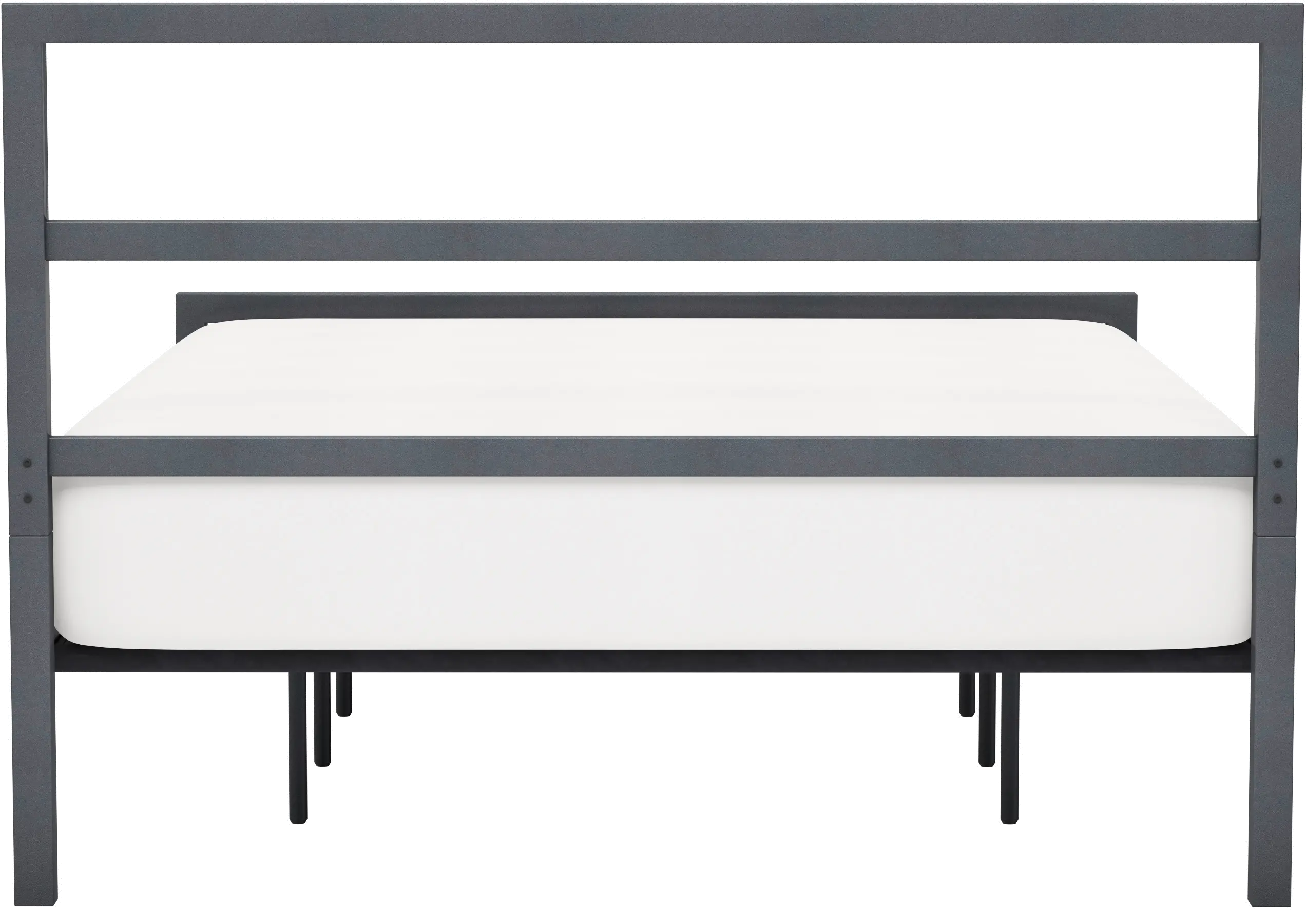 Alastair Graphite Gray King Metal Bed-5