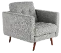 Liverpool Denim Gray Chair