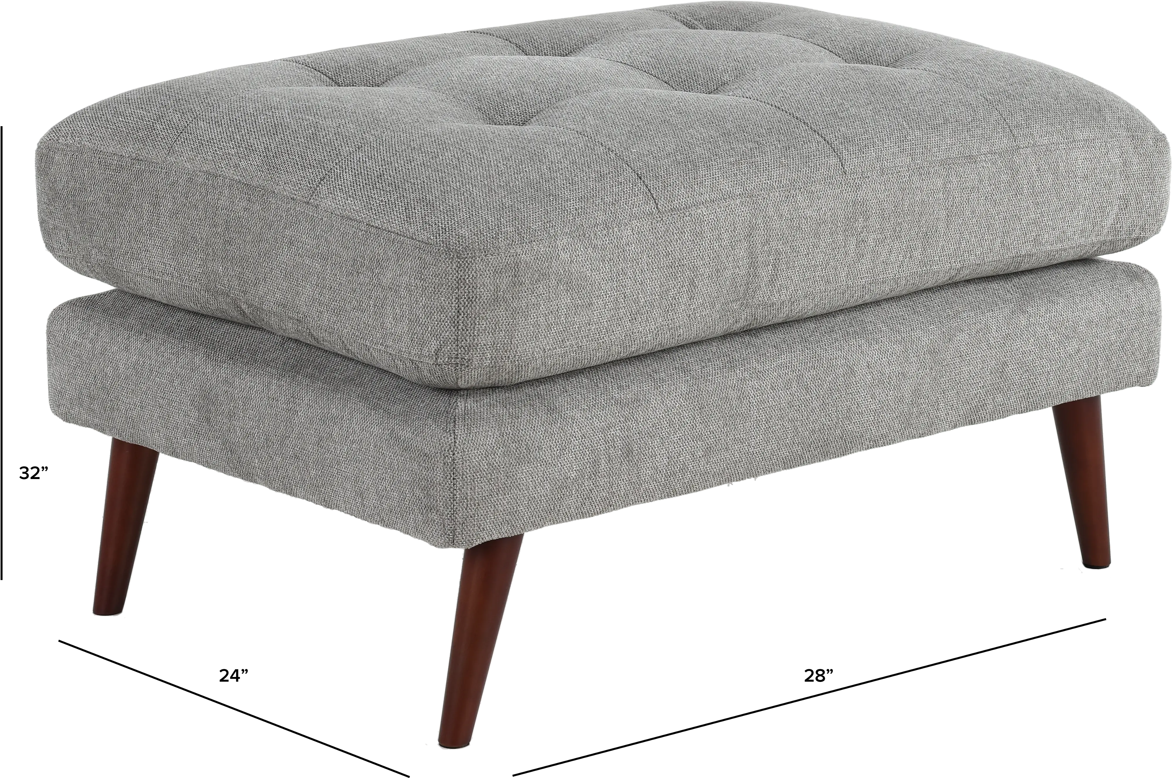 Liverpool Gray Ottoman-2