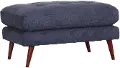 Liverpool Denim Blue Ottoman
