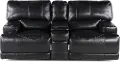 Stampede Blackberry Power Reclining Console Loveseat