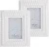 White Beveled 5 x 7 Picture Frame