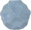Faceted Light Blue 5 Geometric Vase