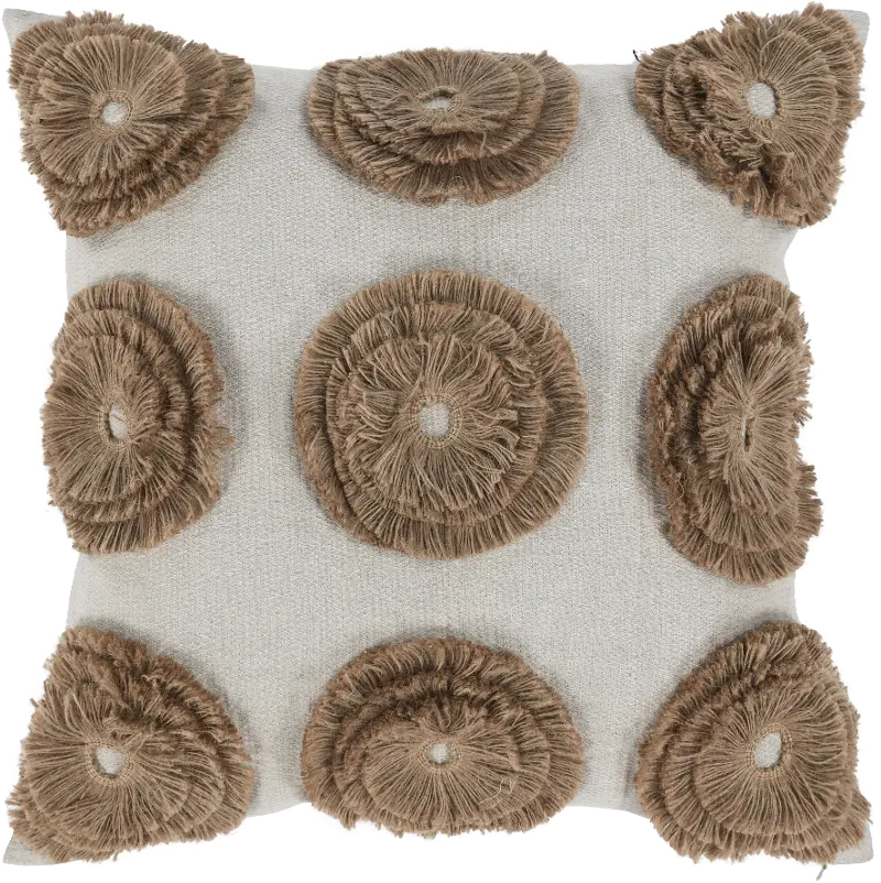 Halston Brown Toss Pillow