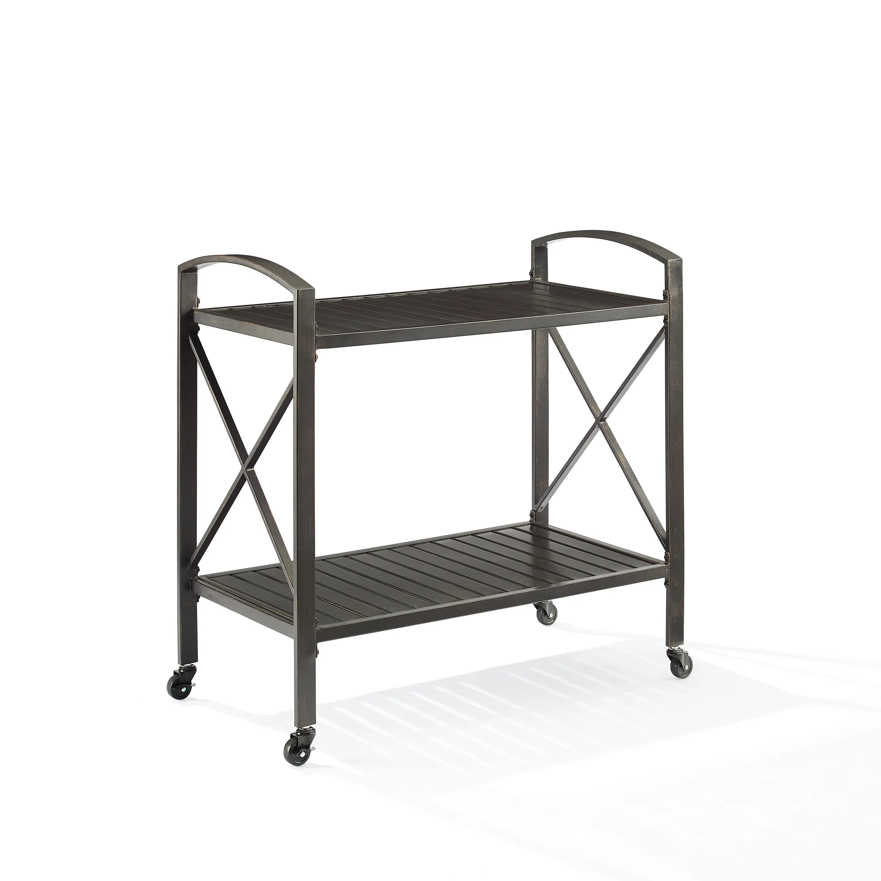 CO7390-BZ Kaplan Outdoor Metal Bar Cart-3