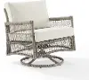 KO70431DW-CR Thatcher Beige Outdoor Wicker Swivel Rocker Chair