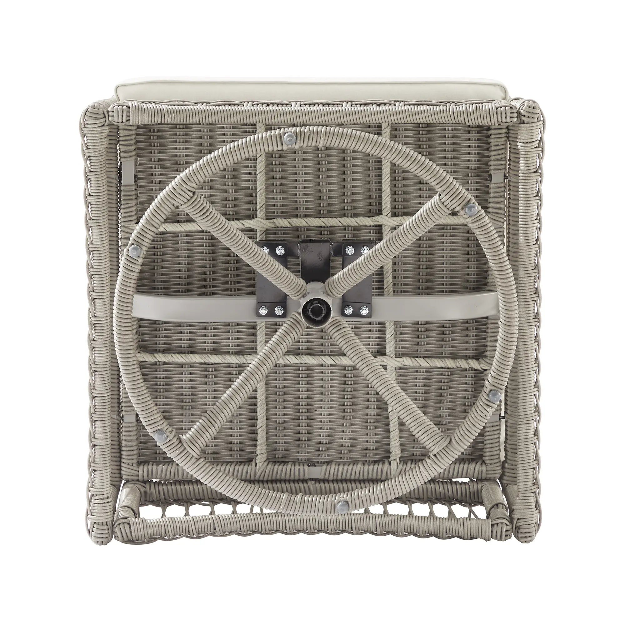 KO70431DW-CR Thatcher Beige Outdoor Wicker Swivel Rocker Chair-9